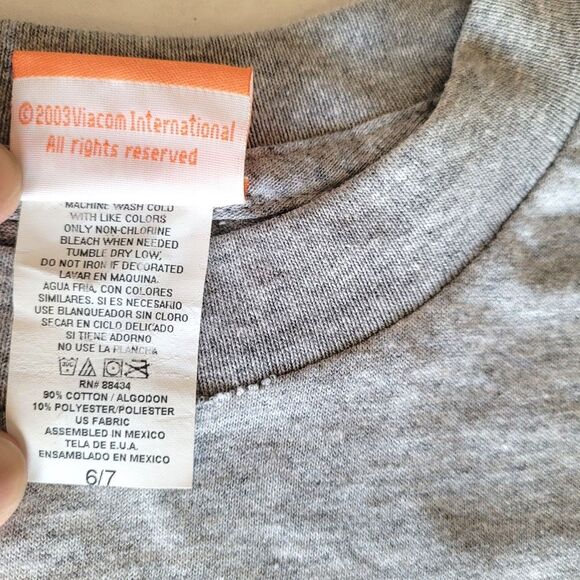 Vintage 2003 SpongeBob Boys Tee Youth 6/7 NWOT - Picture 5 of 9